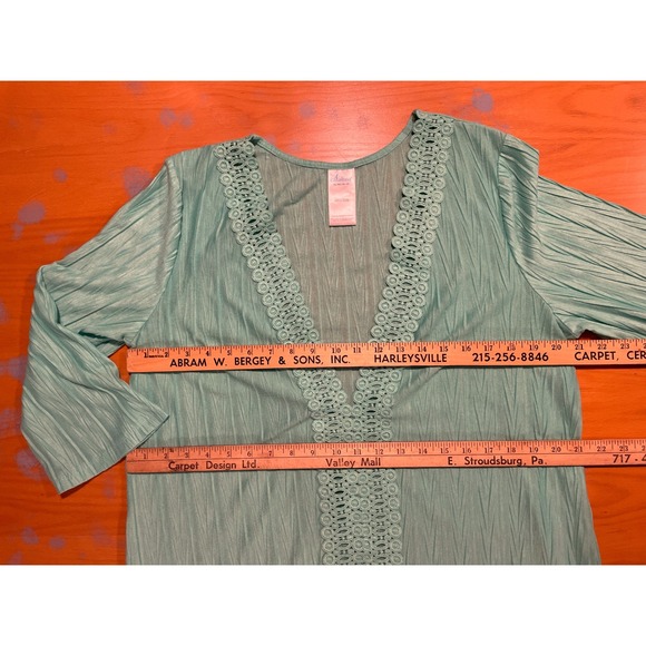 Catalina Cover-Up Tunic Crochet Trim Swim Beach Pool Resort XL 16-18 Vacation - Picture 5 of 6